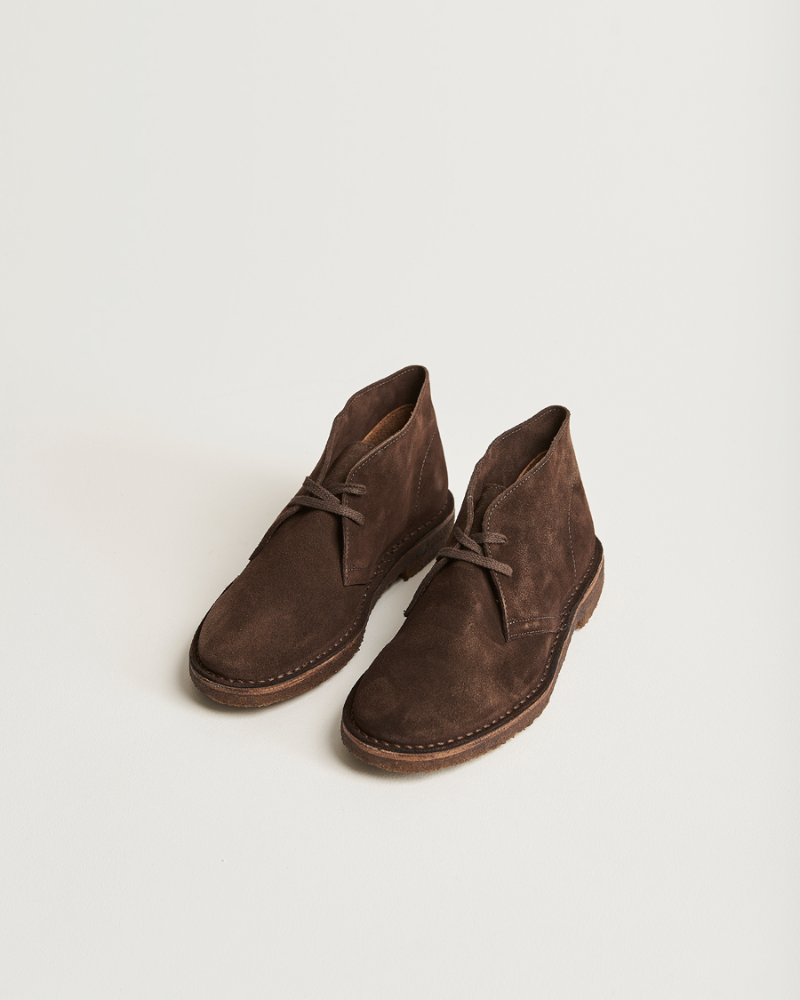 Mies |  | Drake\'s | Clifford Suede Desert Boots Dark Brown