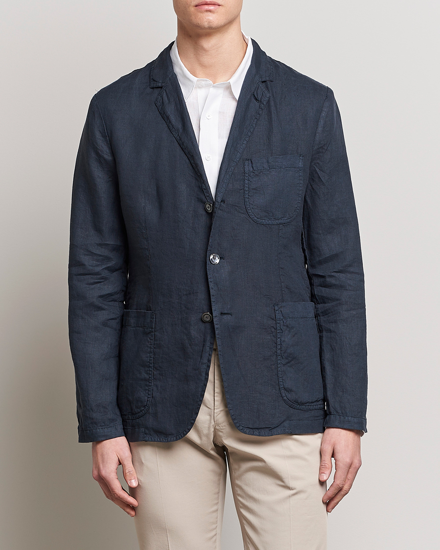 Mies | Vaatteet | Aspesi | Samuraki Linen Blazer Navy