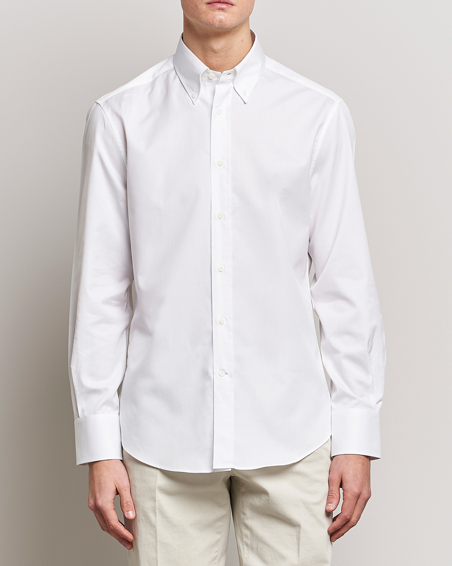 Mies |  | Brunello Cucinelli | Slim Fit Button Down Shirt White