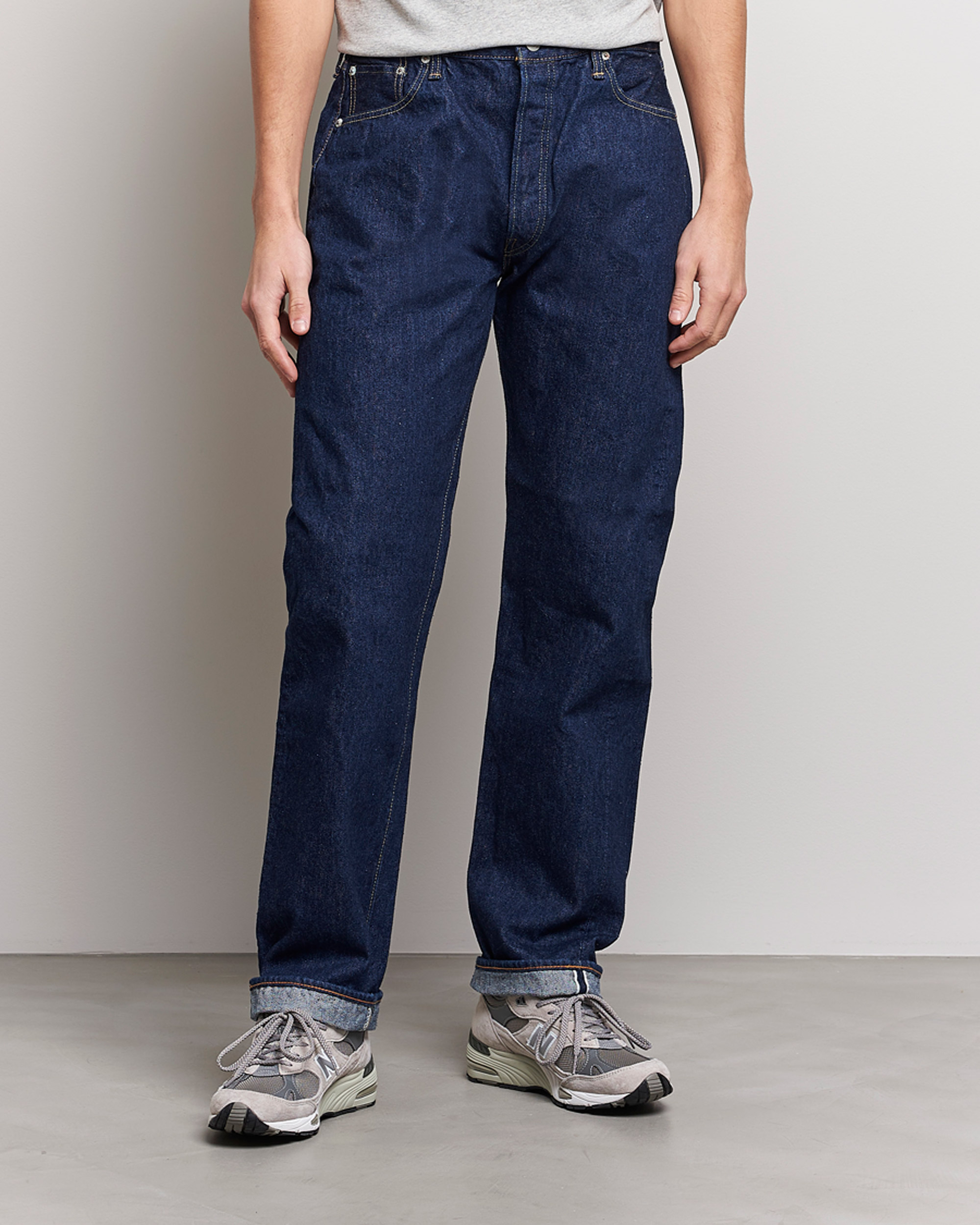 Mies | Siniset farkut | orSlow | Straight Fit 105 Selvedge Jeans One Wash