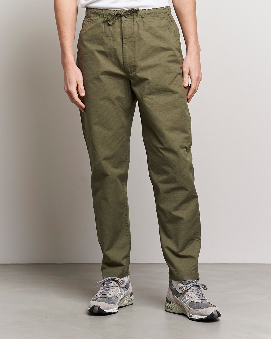 Mies | Kurenauhahousut | orSlow | New Yorker Pants Army Green
