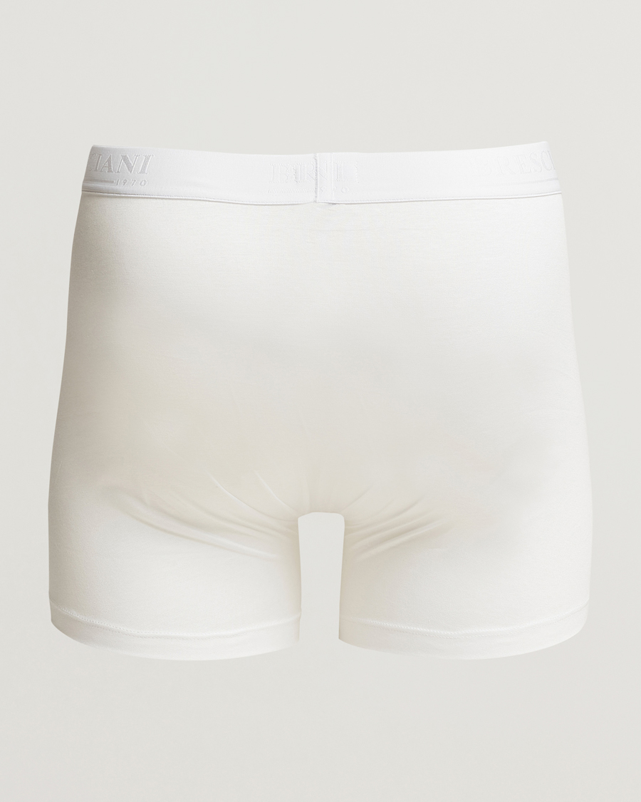 Mies | Trunks | Bresciani | Cotton Boxer Trunk White