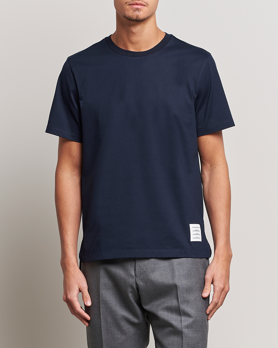Mies | Vaatteet | Thom Browne | Relaxed Fit Short Sleeve T-Shirt Navy