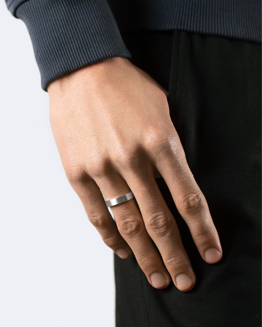 Mies | Sormukset | LE GRAMME | Ribbon Brushed Ring Sterling Silver 7g