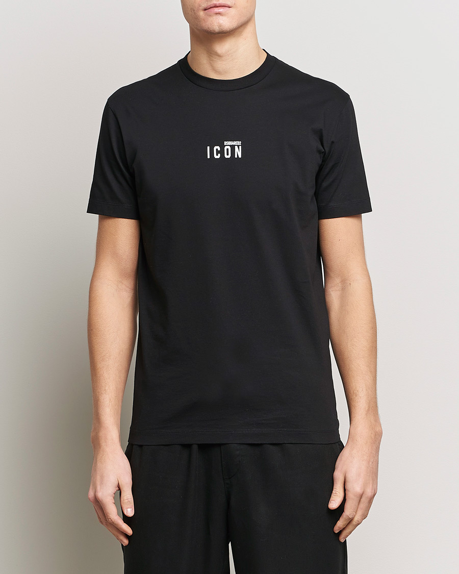 Mies |  | Dsquared2 | Icon Small Logo Crew Neck T-Shirt Black