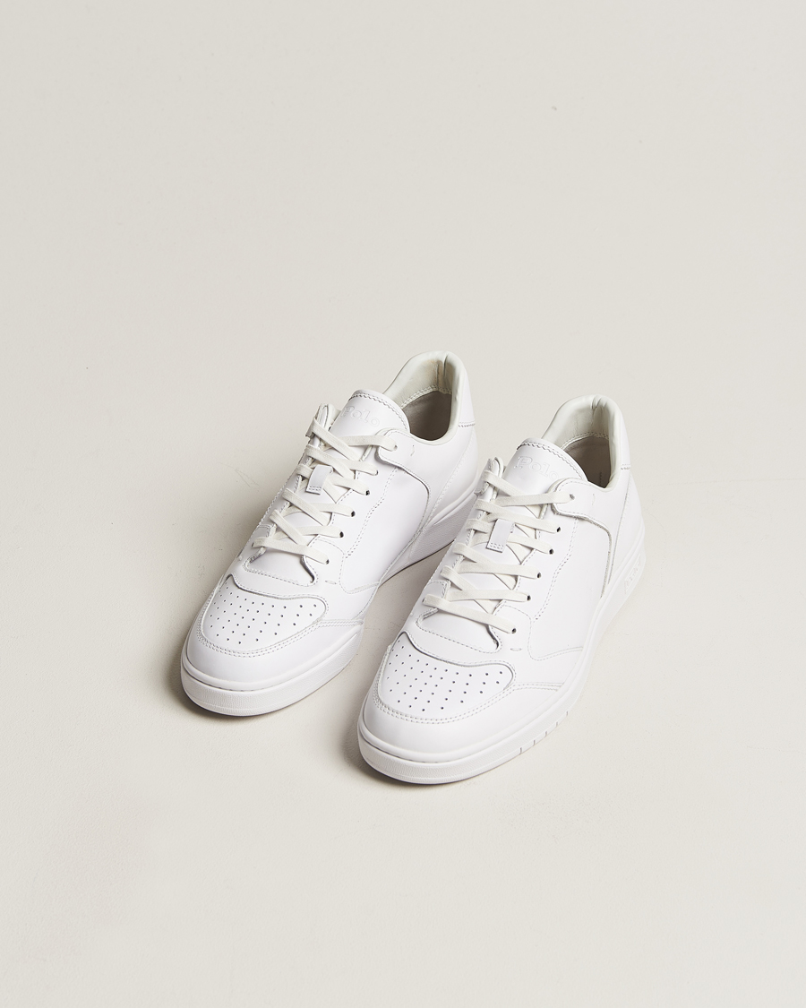 Mies | Kengät | Polo Ralph Lauren | Court Luxury Leather Sneaker White