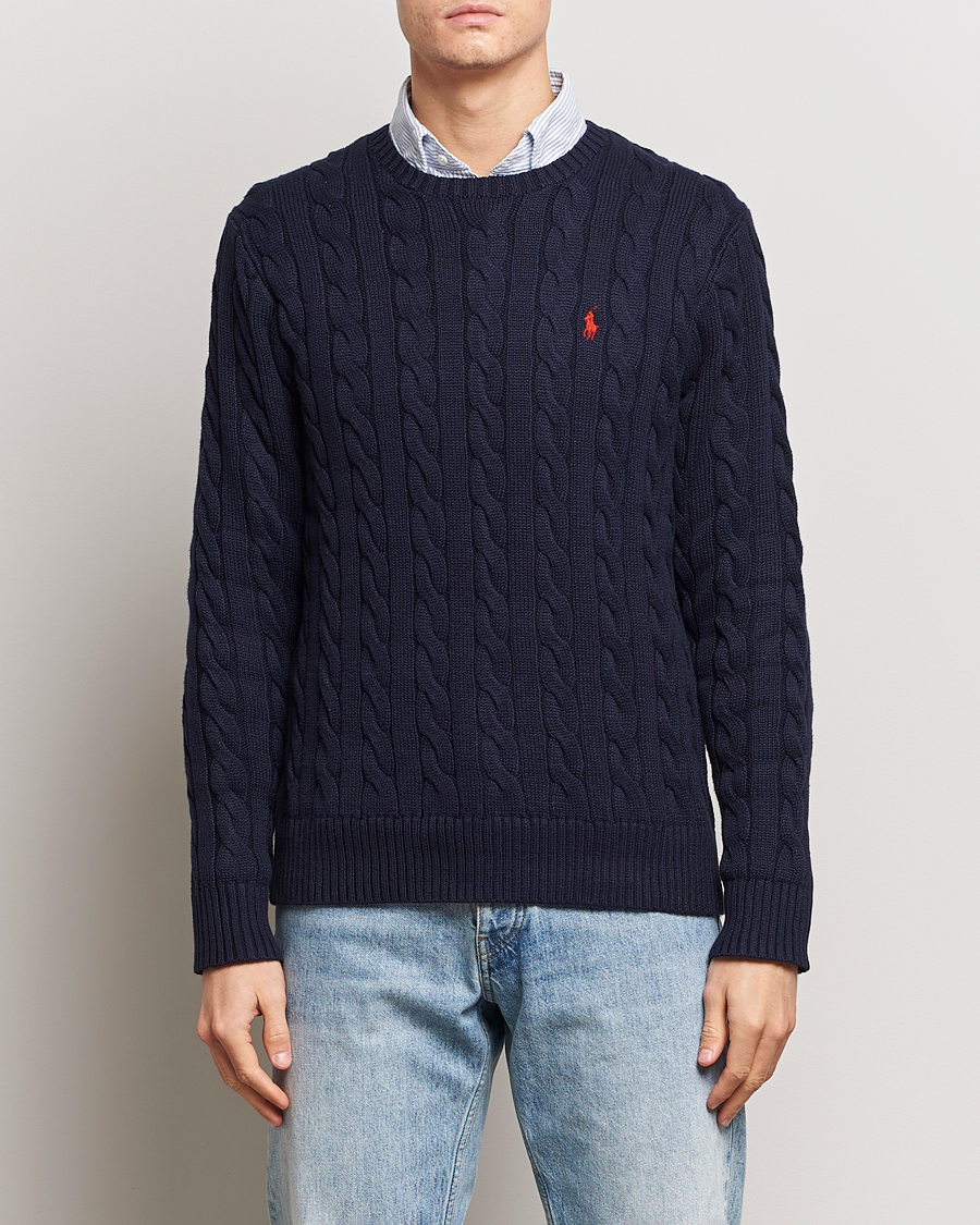 Mies | Only Polo | Polo Ralph Lauren | Cotton Cable Pullover Hunter Navy