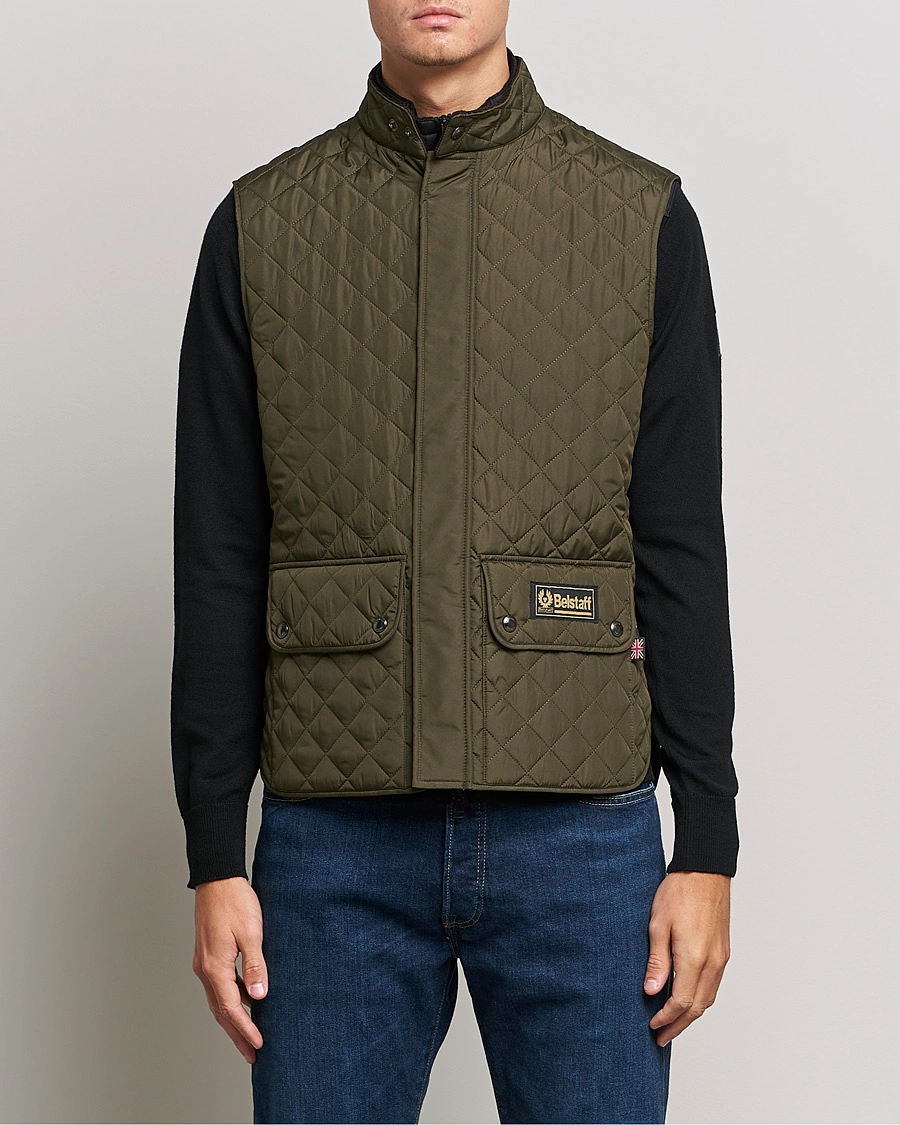 Mies |  | Belstaff | Waistcoat Quilted Faded Olive