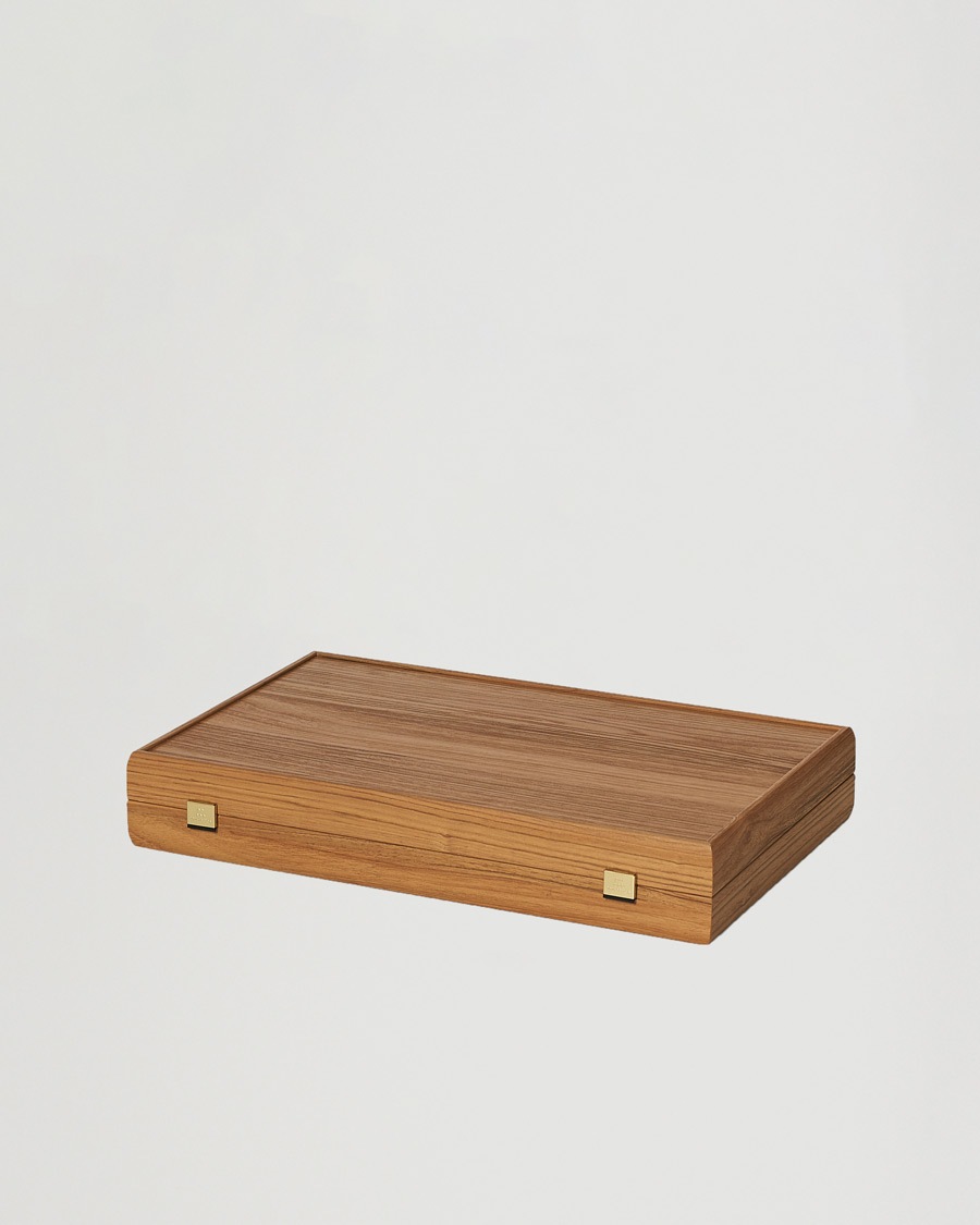 Mies | Manopoulos | Manopoulos | Walnut Royal Blue Large Backgammon