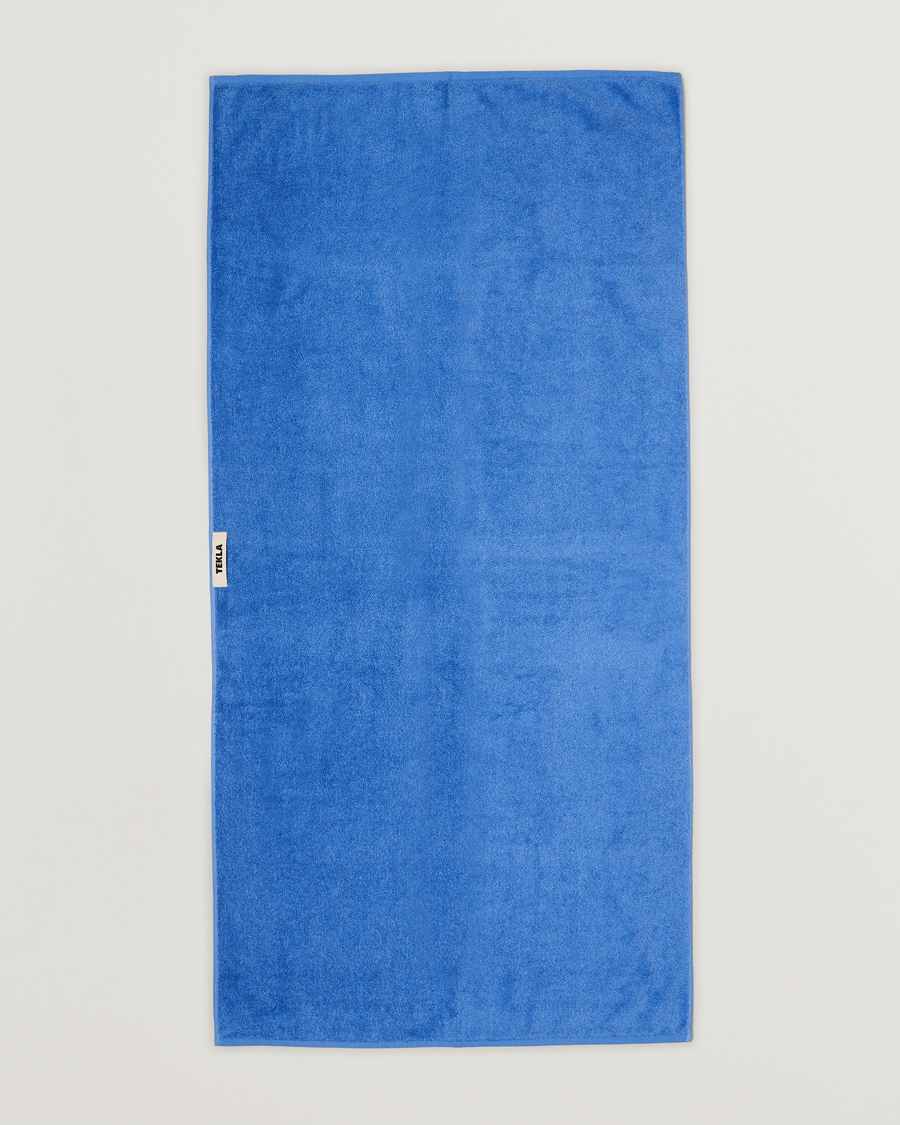 Mies | Pyyhkeet | Tekla | Organic Terry Bath Towel Clear Blue