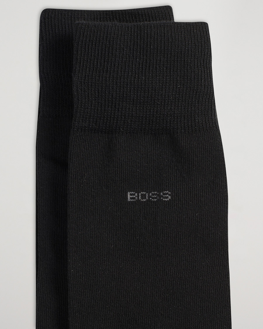 Mies | Business & Beyond | BOSS BLACK | 2-Pack RS Uni Socks Black