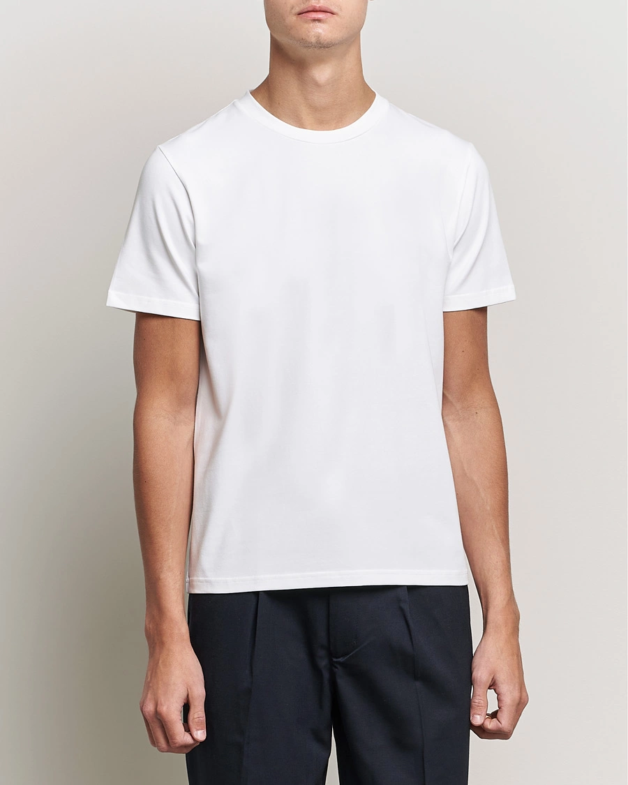 Mies | Valkoiset t-paidat | Filippa K | Soft Lycra Tee White