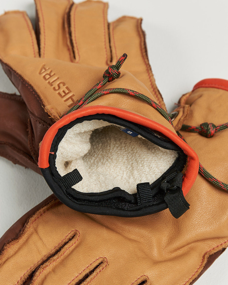 Mies |  | Hestra | Wakayama Leather Ski Glove Cognac/Brown