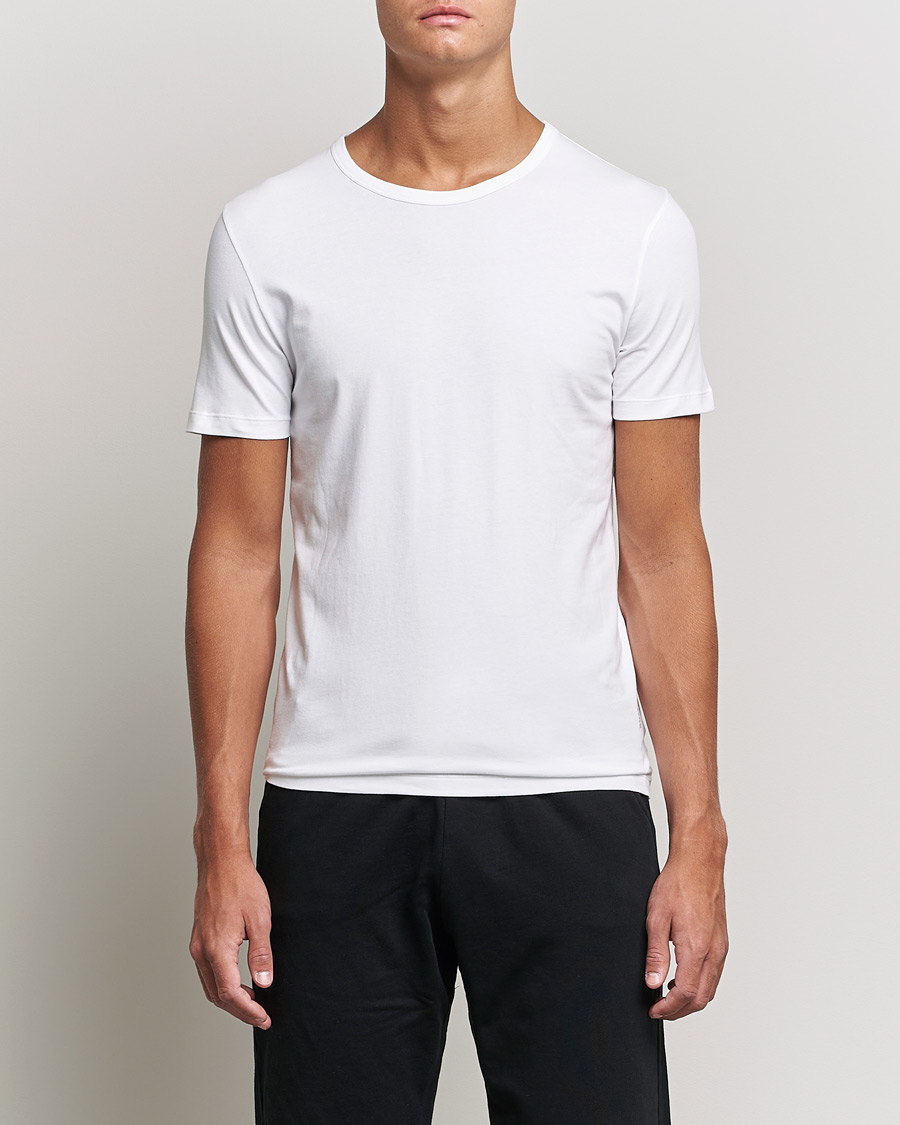 Mies | T-paidat | BOSS BLACK | 2-Pack Crew Neck Slim Fit T-Shirt White