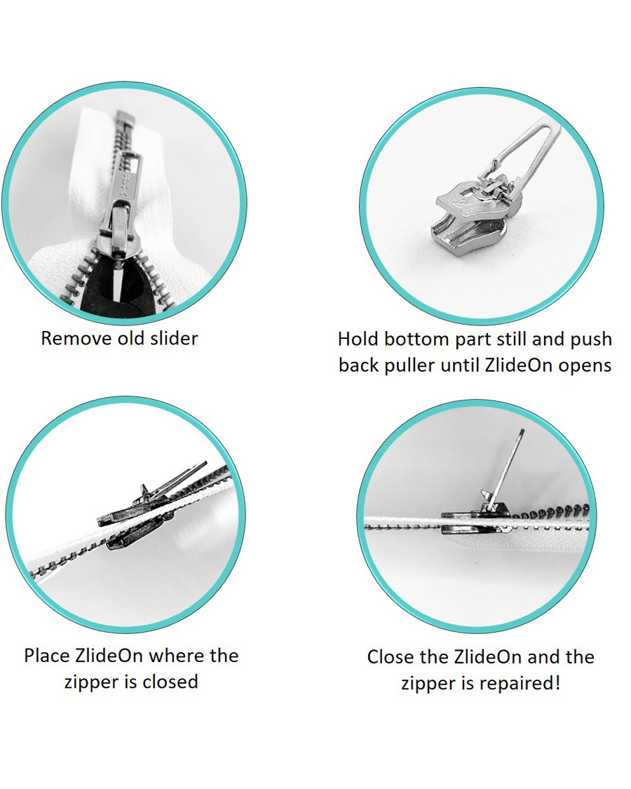 Mies | Vaatehuolto | ZlideOn | Narrow Zipper Silver XS