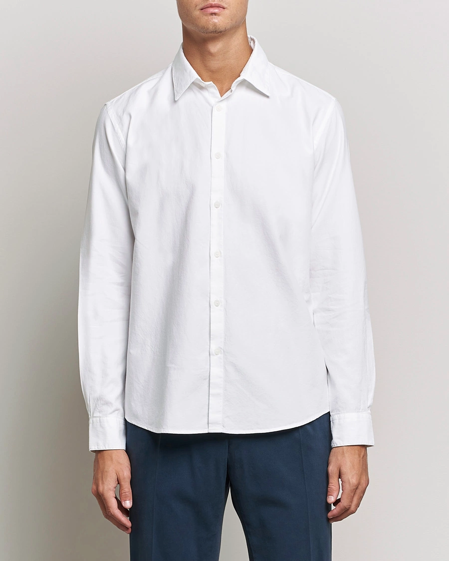 Mies | Sunspel | Sunspel | Casual Oxford Shirt White
