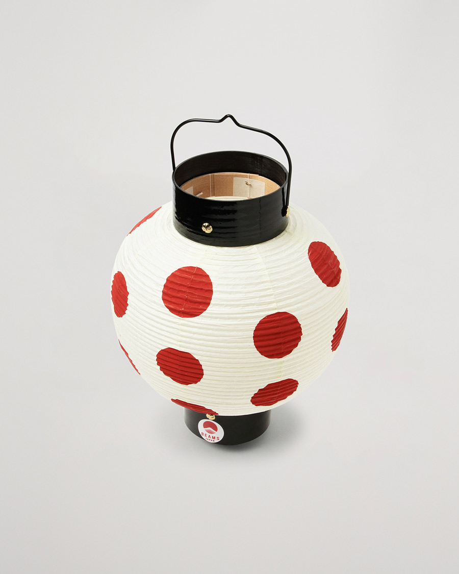 Mies |  | Beams Japan | Polka Dot Paper Lantern Red