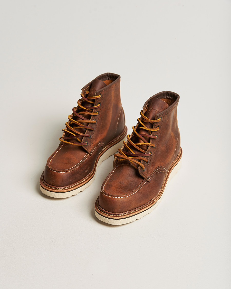 Mies | American Heritage | Red Wing Shoes | Moc Toe Boot Copper Rough/Tough Leather