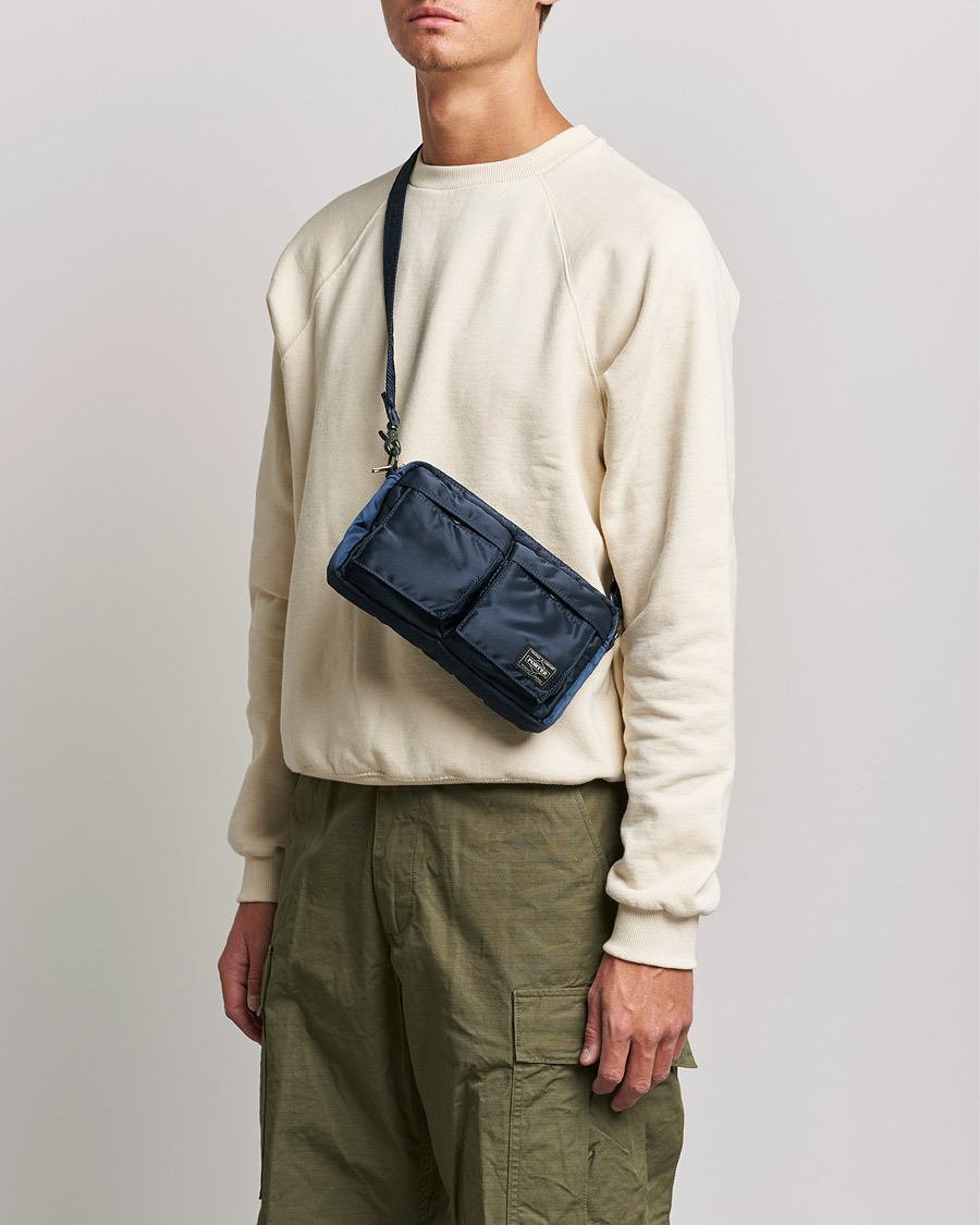 Mies | Asusteet | Porter-Yoshida & Co. | Tanker Small Shoulder Bag Iron Blue