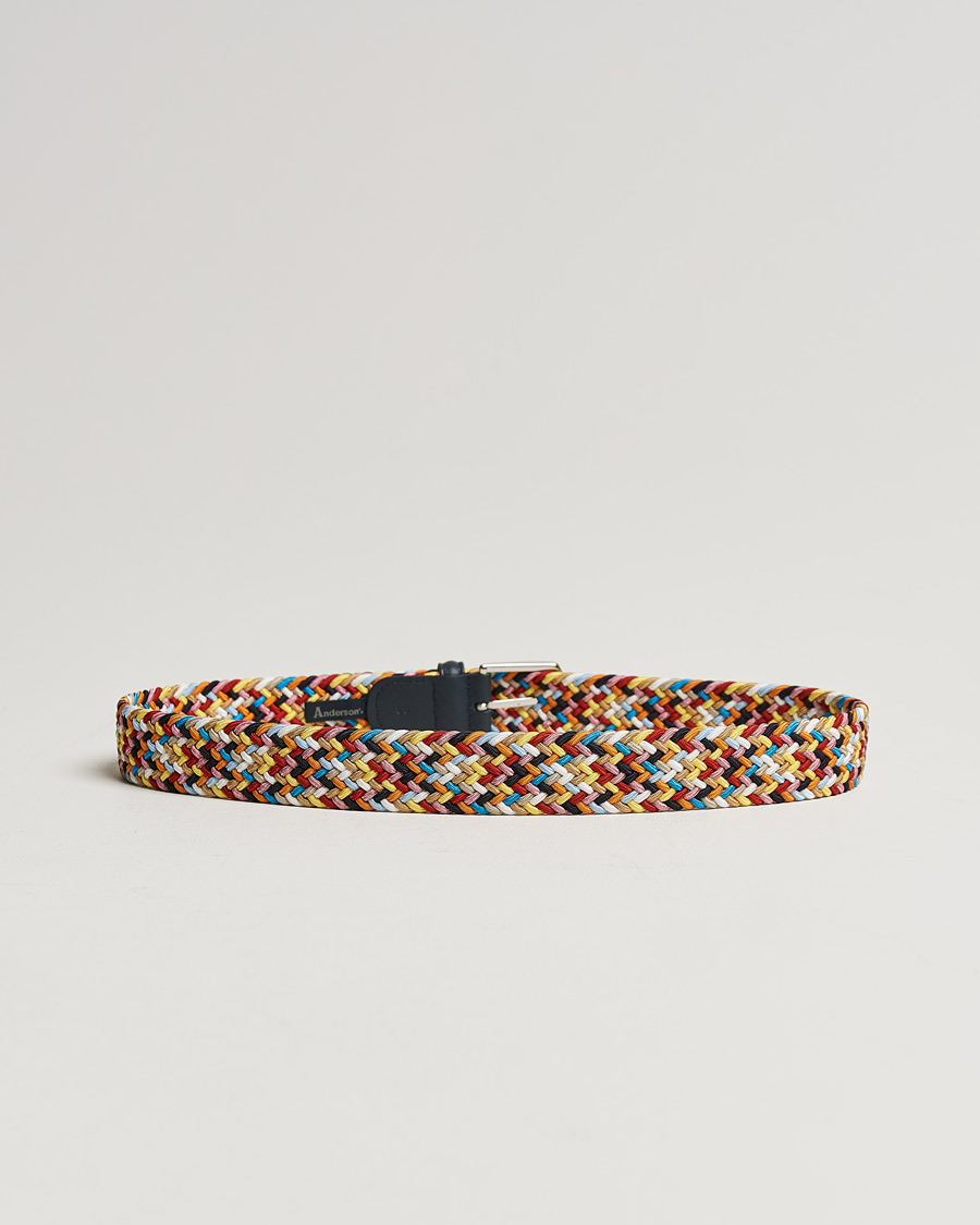 Mies |  | Anderson\'s | Stretch Woven 3,5 cm Belt Multi