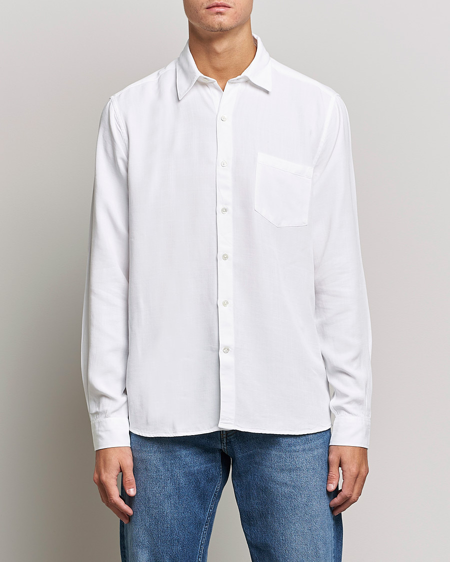 Mies | Rennot | A Day\'s March | Daintree Tencel Shirt White
