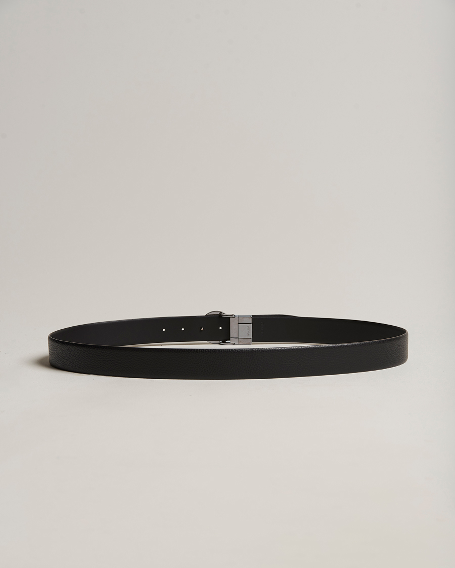 Mies | Asusteet | Giorgio Armani | Reversible Leather Belt Black