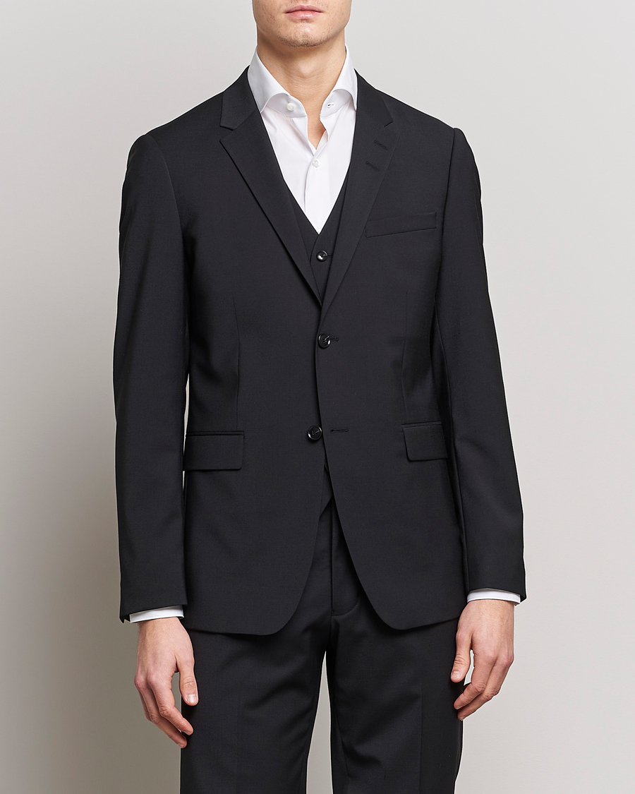 Mies | Vaatteet | Tiger of Sweden | Jerretts Wool Travel Suit Blazer Black