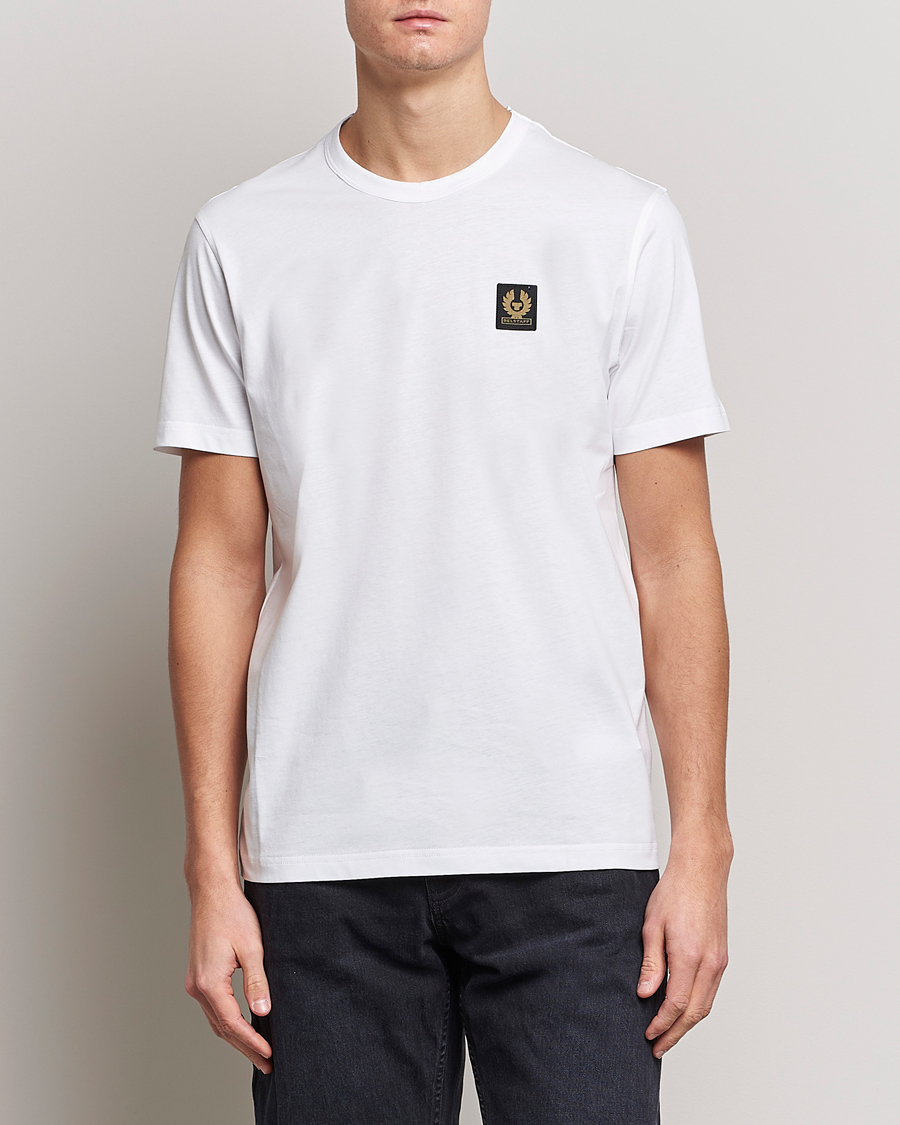 Mies | Valkoiset t-paidat | Belstaff | Cotton Logo T-Shirt White