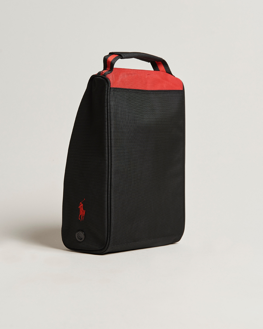 Mies | Asusteet | RLX Ralph Lauren | Golf Shoe Bag Black/Red