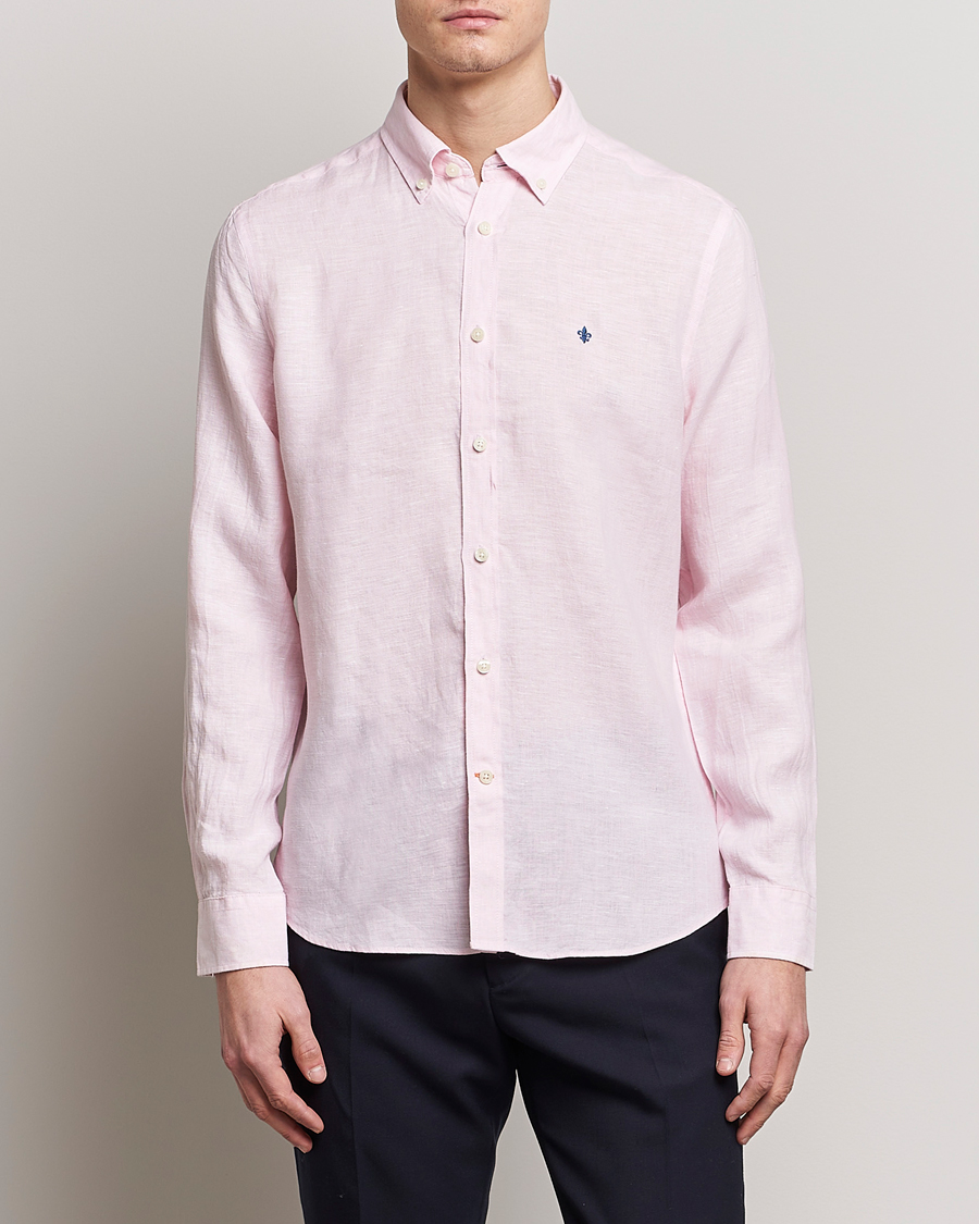 Mies | Vaatteet | Morris | Douglas Linen Button Down Shirt Pink