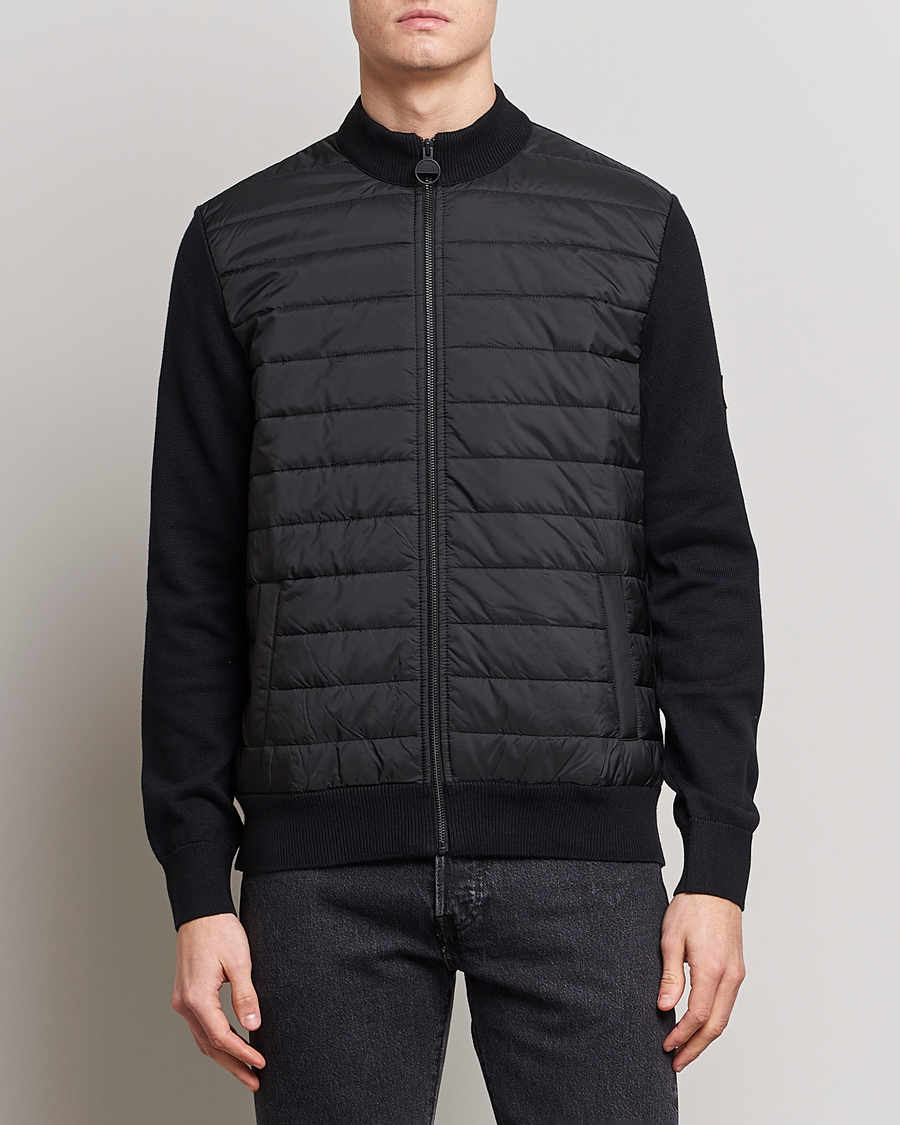 Mies | Vaatteet | Barbour International | Legacy Baffle Zip Through Sweater Black