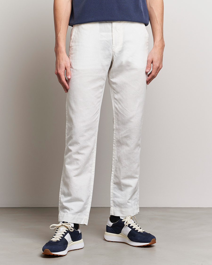 Mies | Only Polo | Polo Ralph Lauren | Cotton/Linen Bedford Chinos Deckwash White