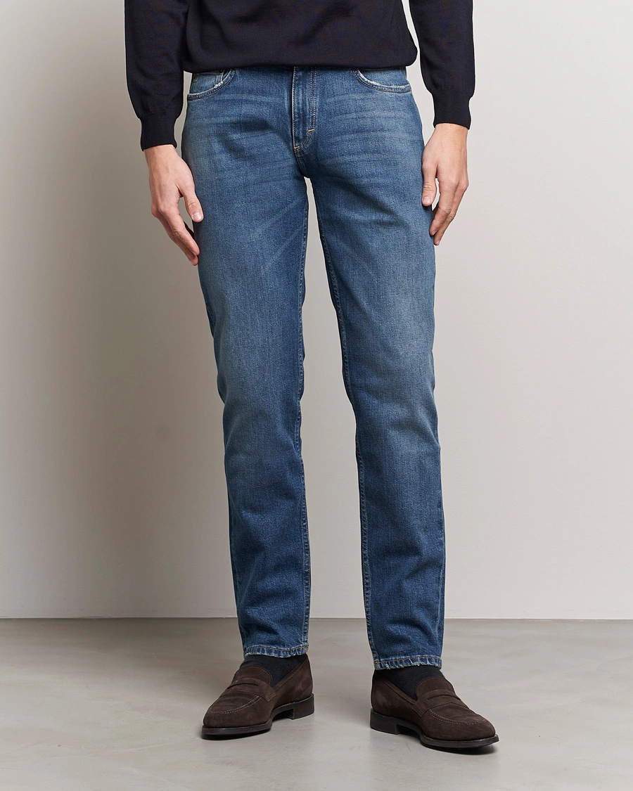 Mies | Vaatteet | Oscar Jacobson | Albert Cotton Stretch Jeans Vintage Wash