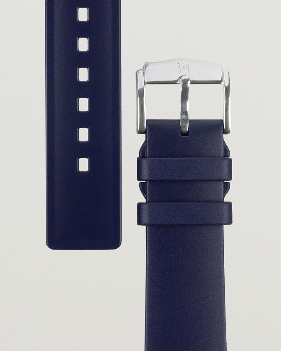Mies | HIRSCH | HIRSCH | Pure Natural Rubber Watch Strap Blue