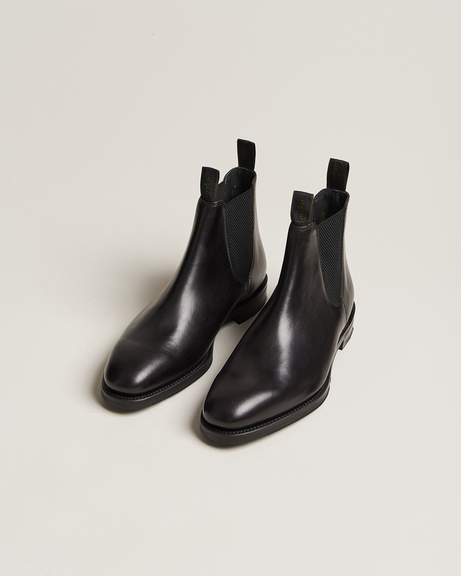 Mies | Mustat Saappaat | Loake 1880 | Emsworth Chelsea Boot Black Leather