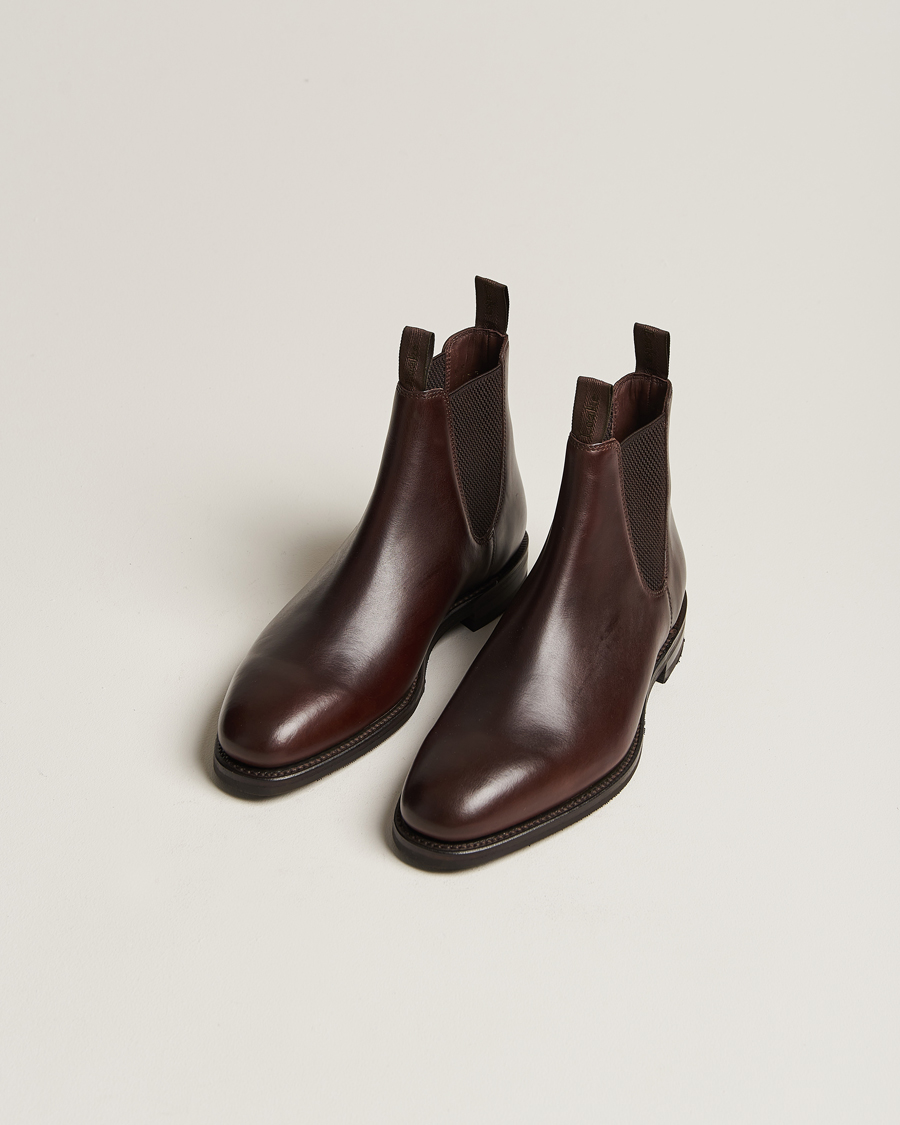 Mies | Kengät | Loake 1880 | Emsworth Chelsea Boot Dark Brown Leather