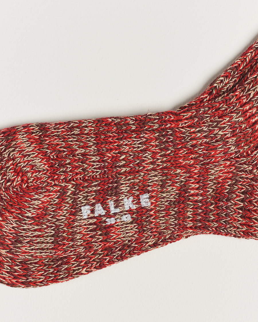 Mies |  | Falke | Brooklyn Cotton Sock Red Flesh