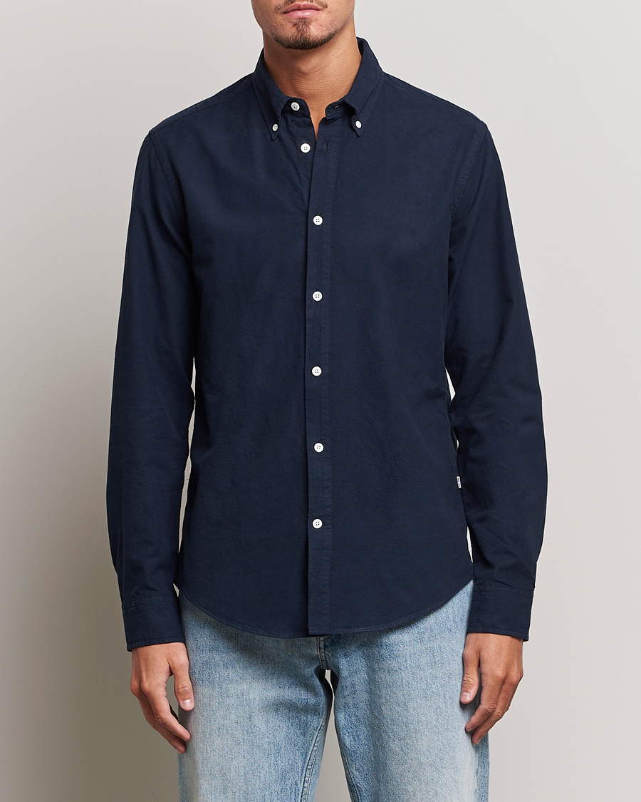 Mies | Kauluspaidat | NN07 | Arne Button Down Oxford Shirt Navy Blue