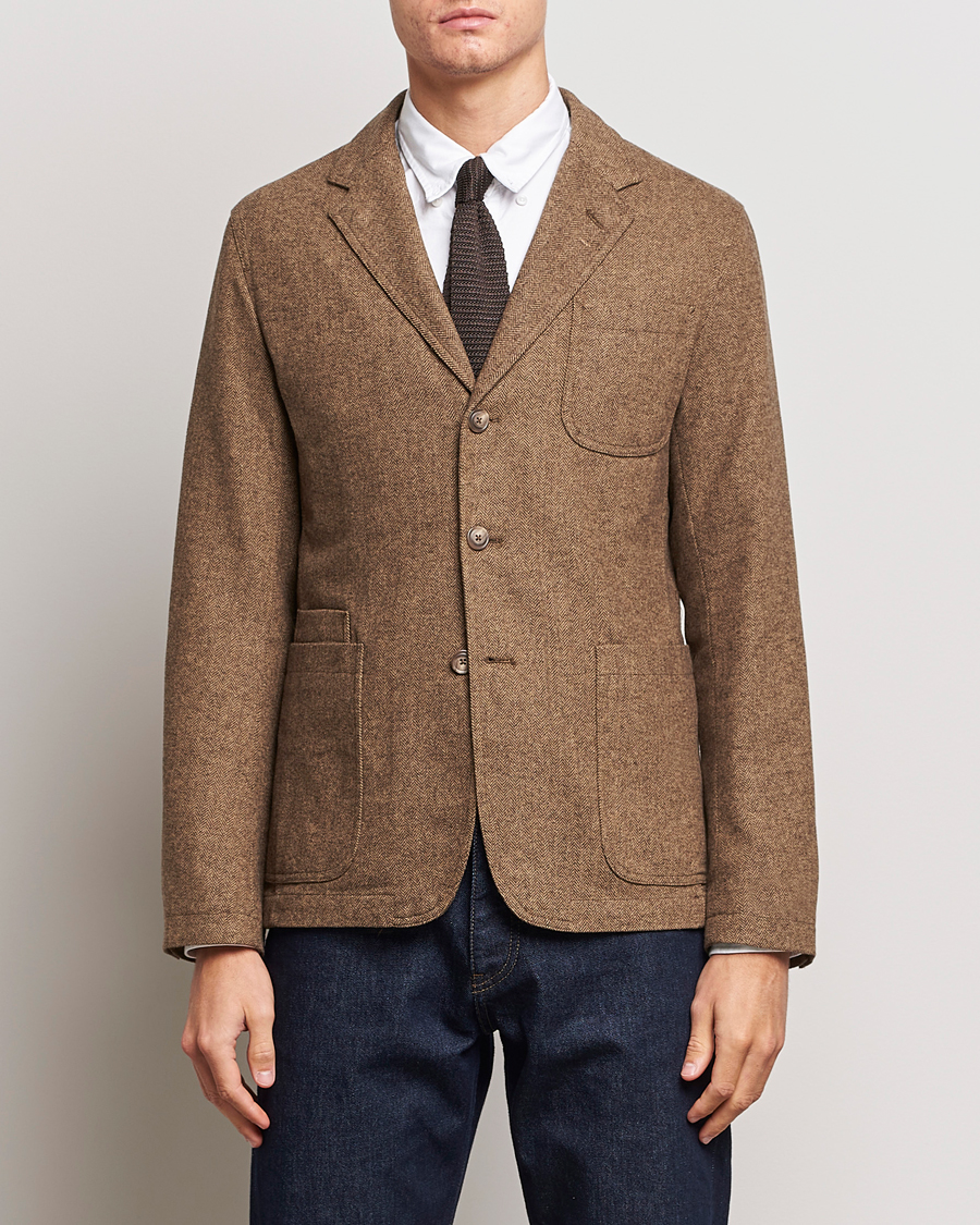 Mies | Tweed-pikkutakit | Polo Ralph Lauren | Classic Herringbone Sportcoat Brown/Tan