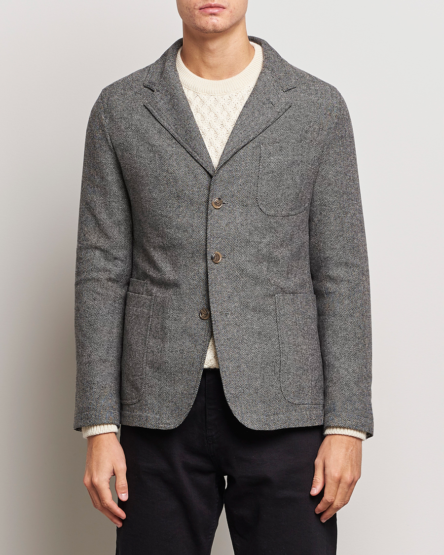 Mies | Tweed-pikkutakit | Polo Ralph Lauren | Classic Herringbone Sportcoat Black/Cream
