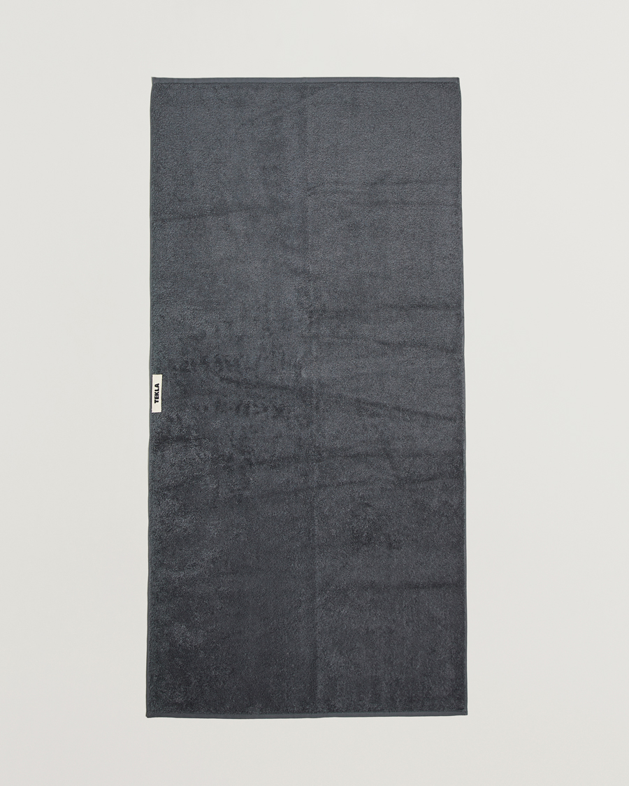 Mies | Tekstiilit | Tekla | Organic Terry Bath Towel Charcoal Grey