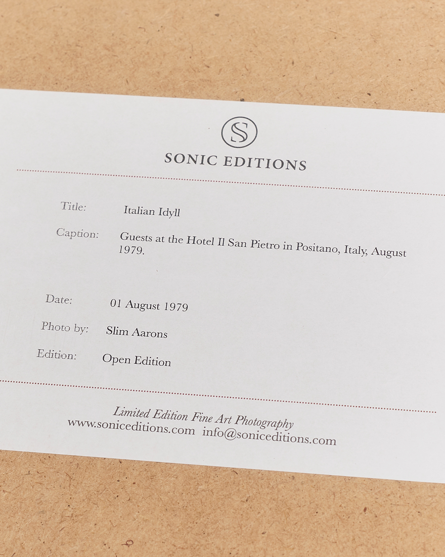 Mies | Sonic Editions | Sonic Editions | Framed Slim Aarons Italian Idyll 