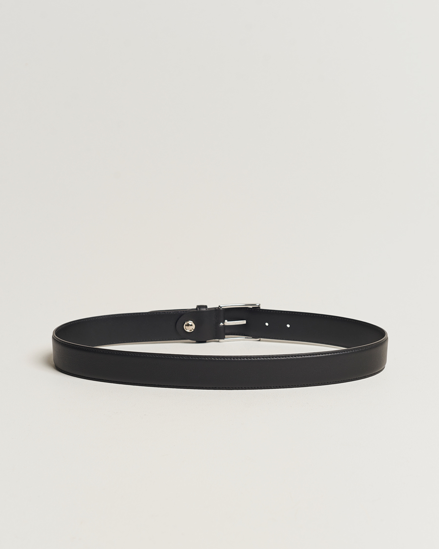 Mies | Canali | Canali | Leather Belt Black Calf