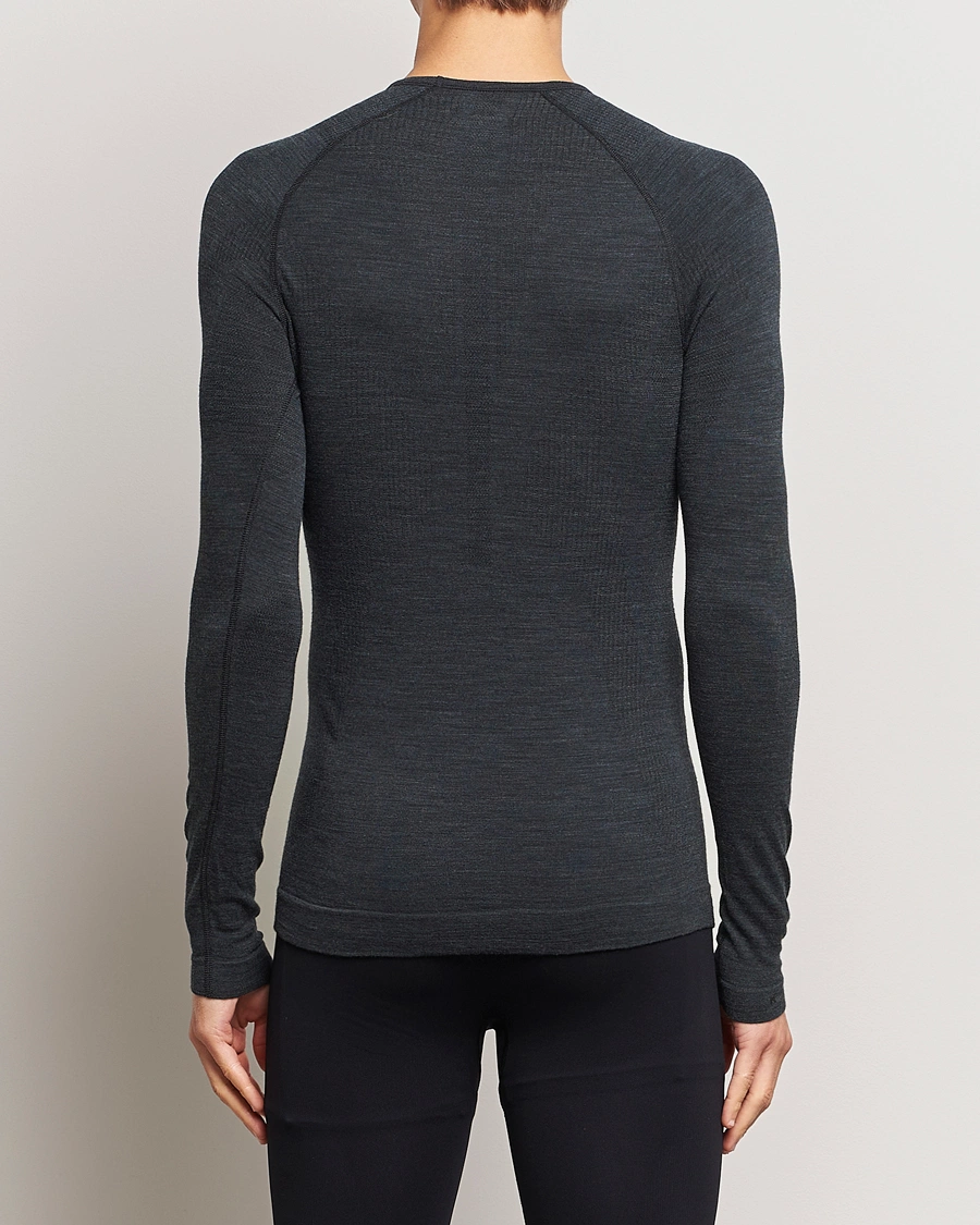 Mies | Falke | Falke Sport | Falke Long Sleeve Wool Tech Shirt Black