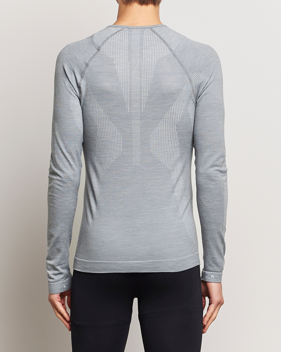 Mies | T-paidat | Falke Sport | Falke Long Sleeve Wool Tech Shirt Grey Heather