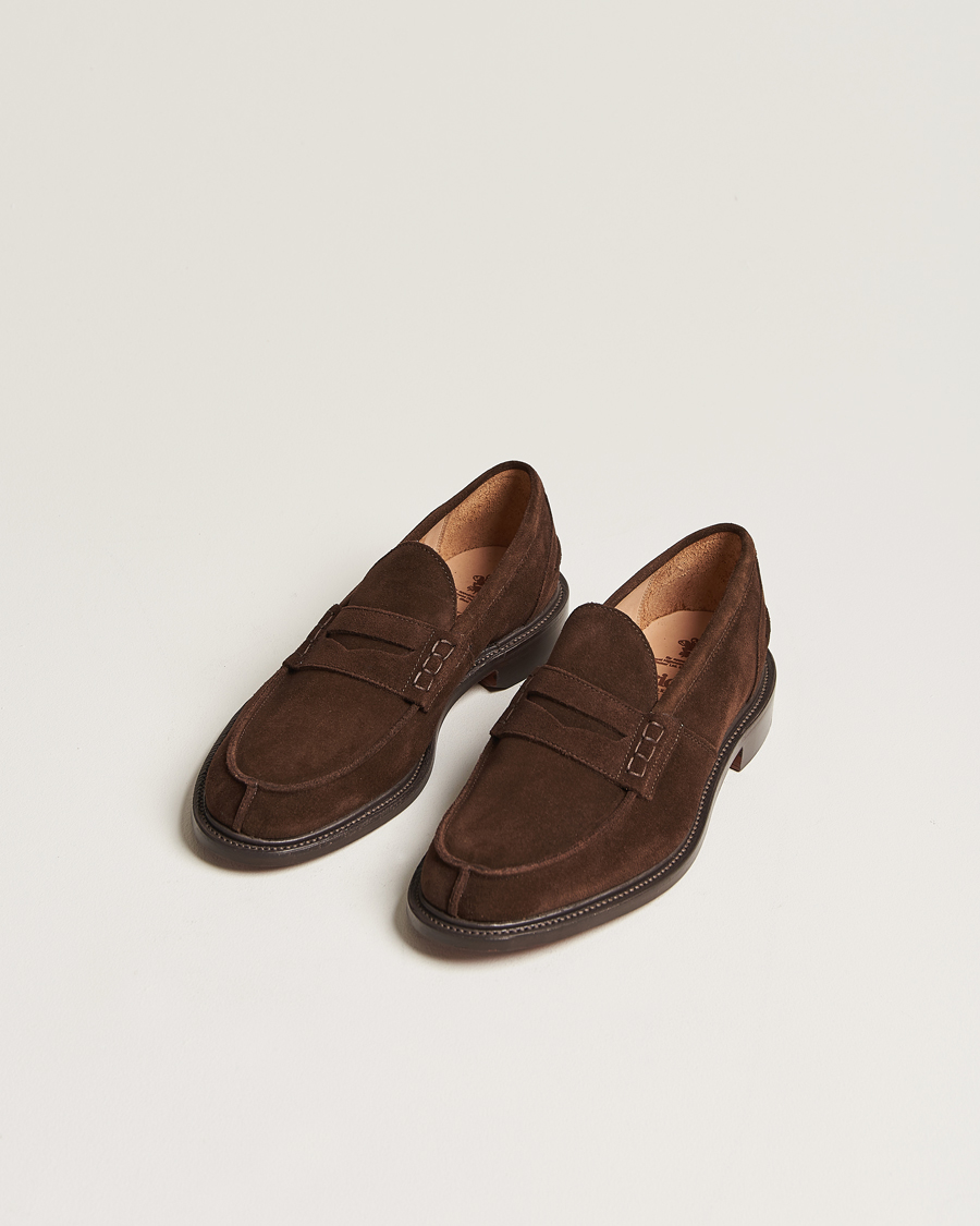 Mies |  | Tricker\'s | James Penny Loafers Chocolate Suede
