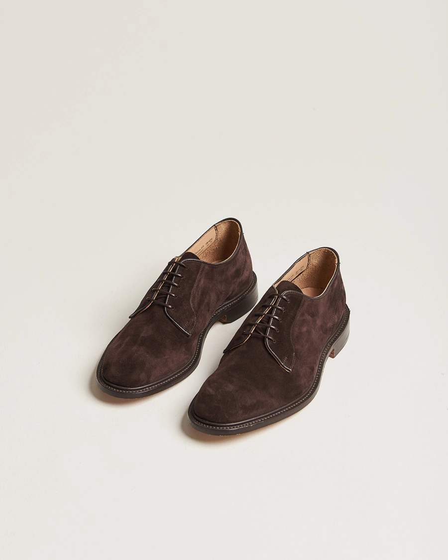 Mies |  | Tricker\'s | Robert Derby Shoes Coffee Suede