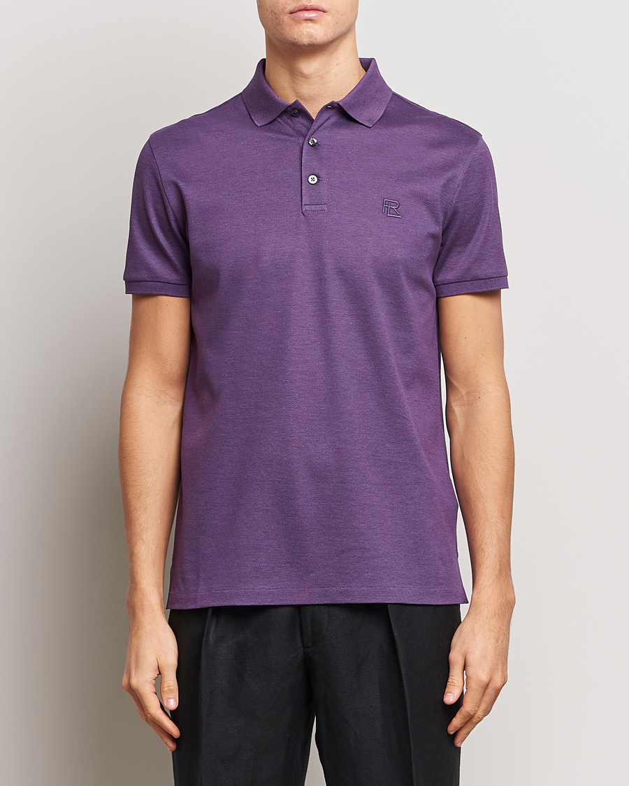 Mies | Ralph Lauren Purple Label | Ralph Lauren Purple Label | Mercerized Cotton Polo Purple Melange