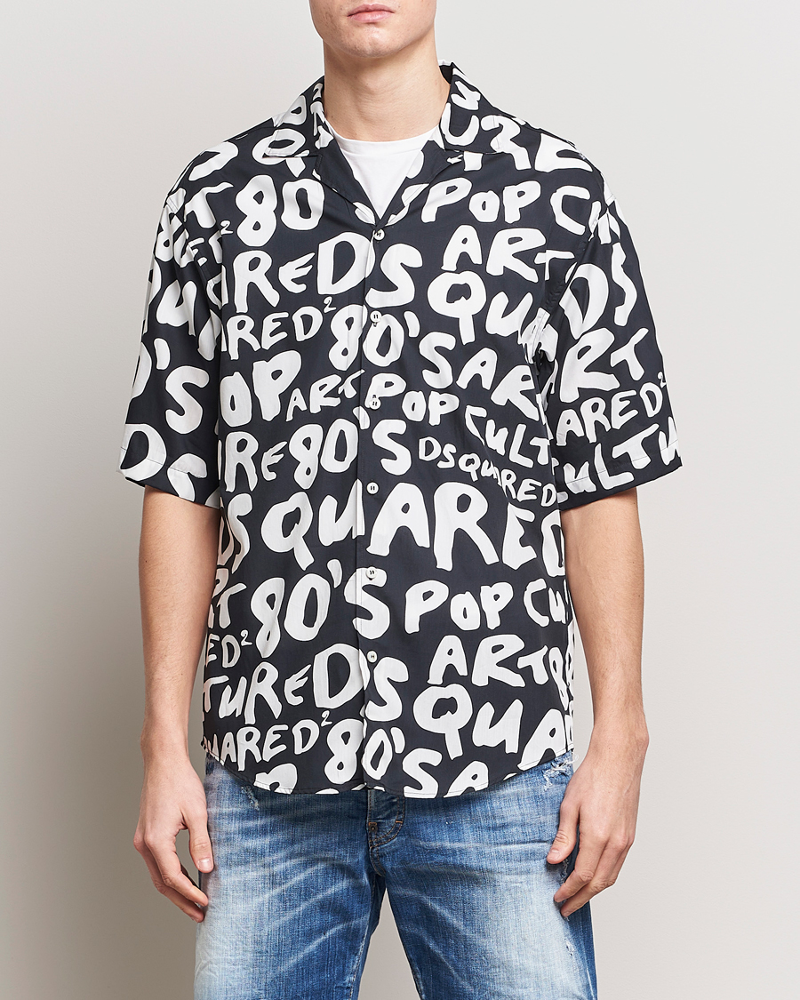 Mies | Vaatteet | Dsquared2 | Pop 80's Bowling Shirt Black