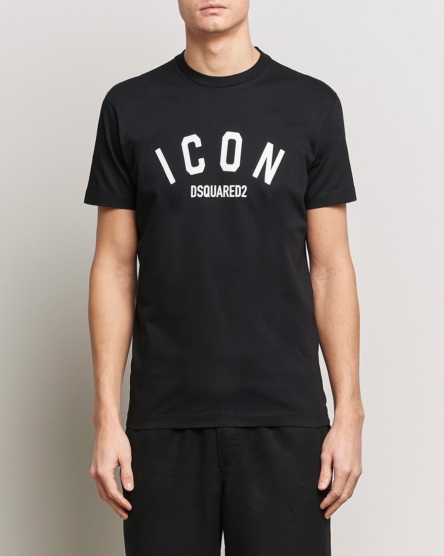 Mies |  | Dsquared2 | Cool Fit Be Icon Crew Neck T-Shirt Black